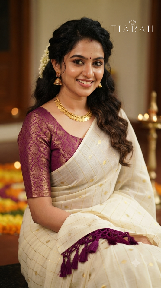 Premium Cotton Kerala Saree