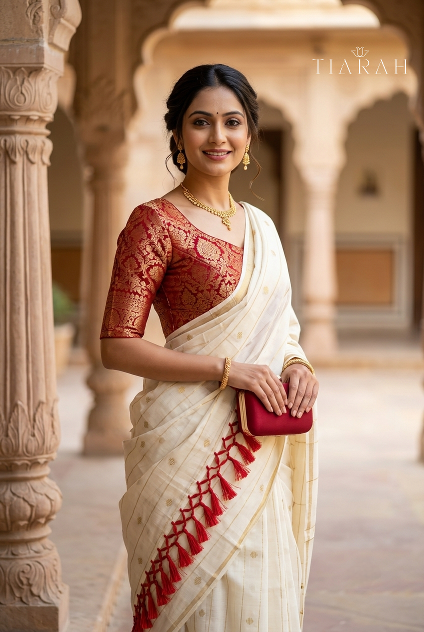 Elegant Premium Cotton Set Saree