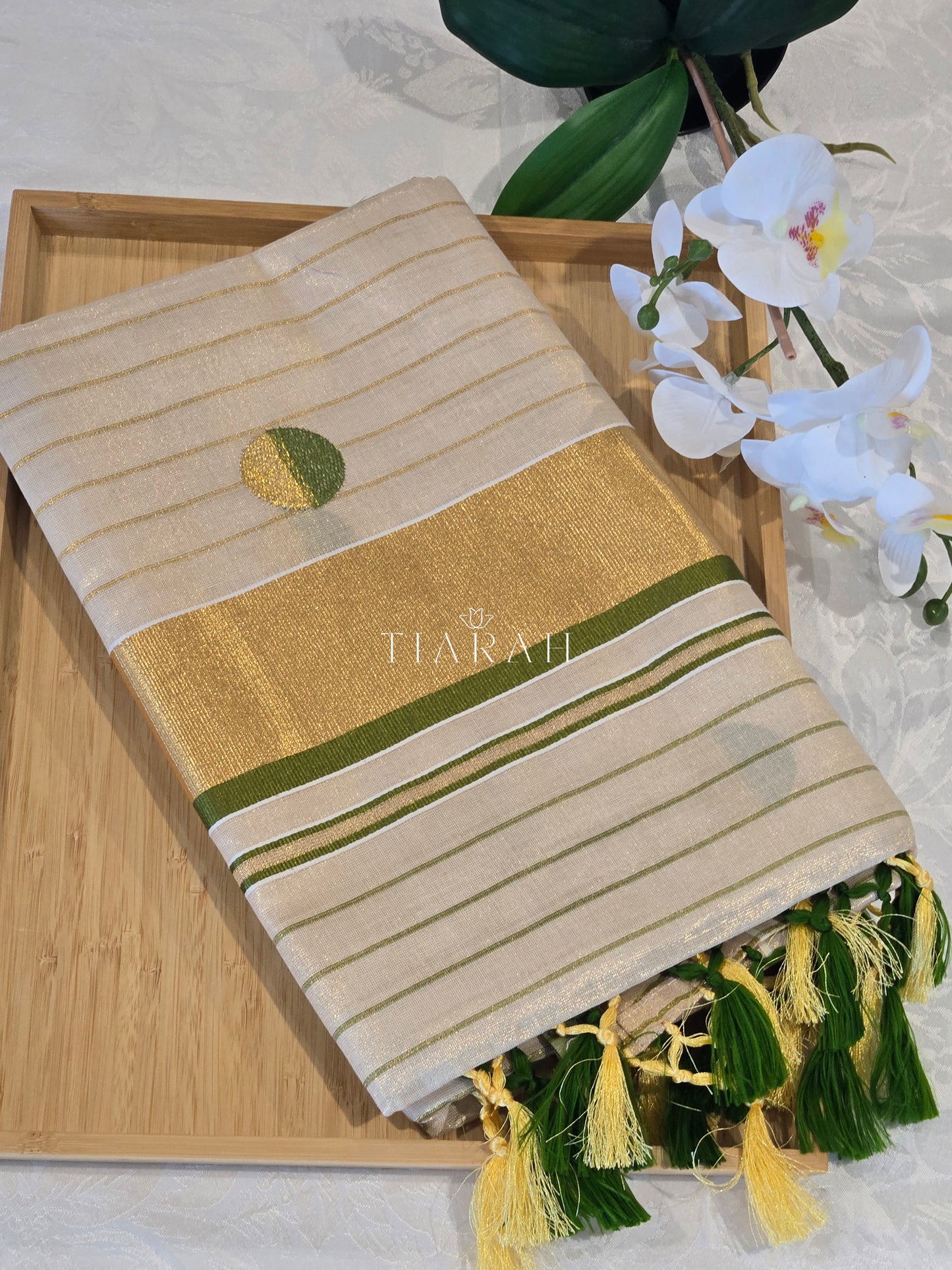 Premium Tissue Kerala Set Saree