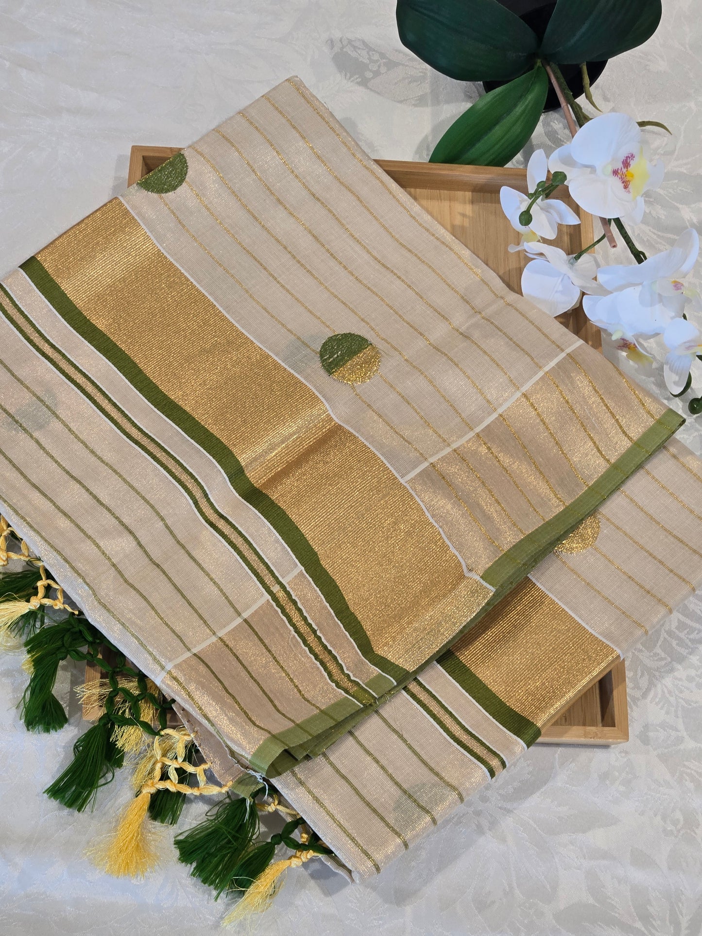 Premium Tissue Kerala Set Saree