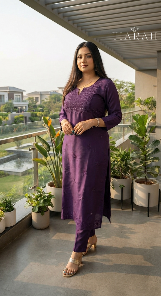 Mulchandheri Thread Embroidery Co-Ord Set Collection